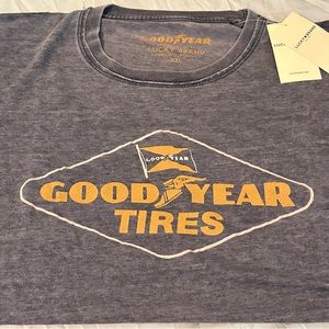 Lucky Brand Men’s “Goodyear Tires” T-Shirt XXL (NWT)